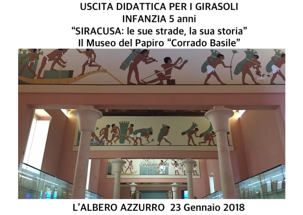 Scopriamo il Papiro, oggetto della destinazione dei Girasoli (infanzia, 5 anni) nel suo Museo in città!