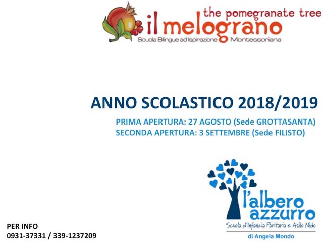 Anno scolastico 2018/2019