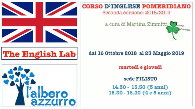 Corso di Lingua Inglese -The English Lab!