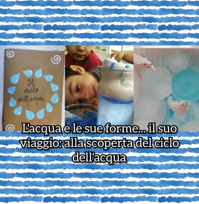L’ACQUA, LE SUE FORME… IL SUO VIAGGIO: ALLA SCOPERTA DEL CICLO DELL’ACQUA!