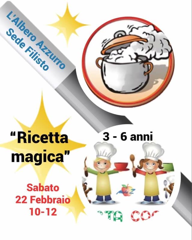 “Ricetta Magica” corso di cucina 2020